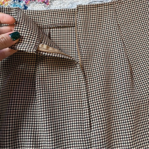 Vintage 90s Moda Int’l Pleated Houndstooth Skirt Size 2 - Picture 5 of 7